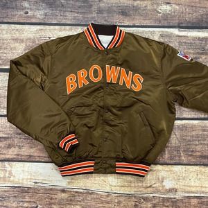 Vintage Cleveland Browns STARTER Jacket Size 2XL/XXL Stitched NFL Football Coat